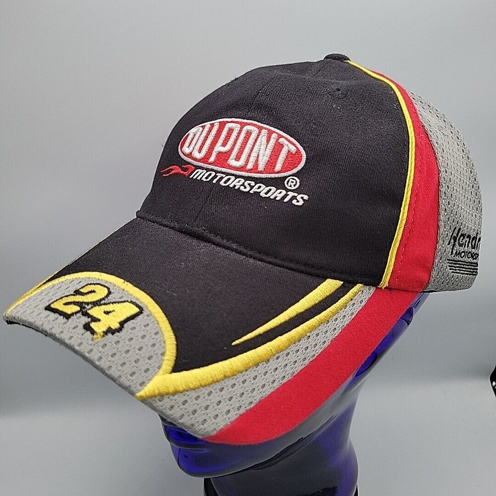 Jeff Gordon #24 Du Pont Motorsports Chase Authentic Hat Black Red Gray Hendricks